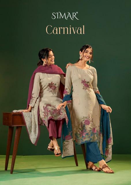 Glossy simar carnival delhi wholesale market dress material